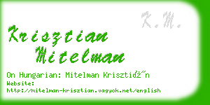 krisztian mitelman business card